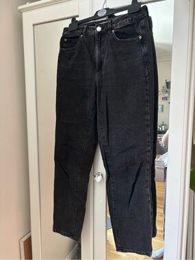 Garage Black Straight Leg Jeans